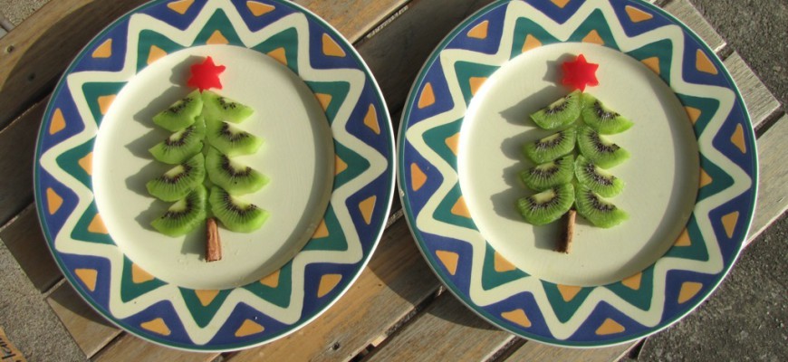 Sapin de Noël en kiwi