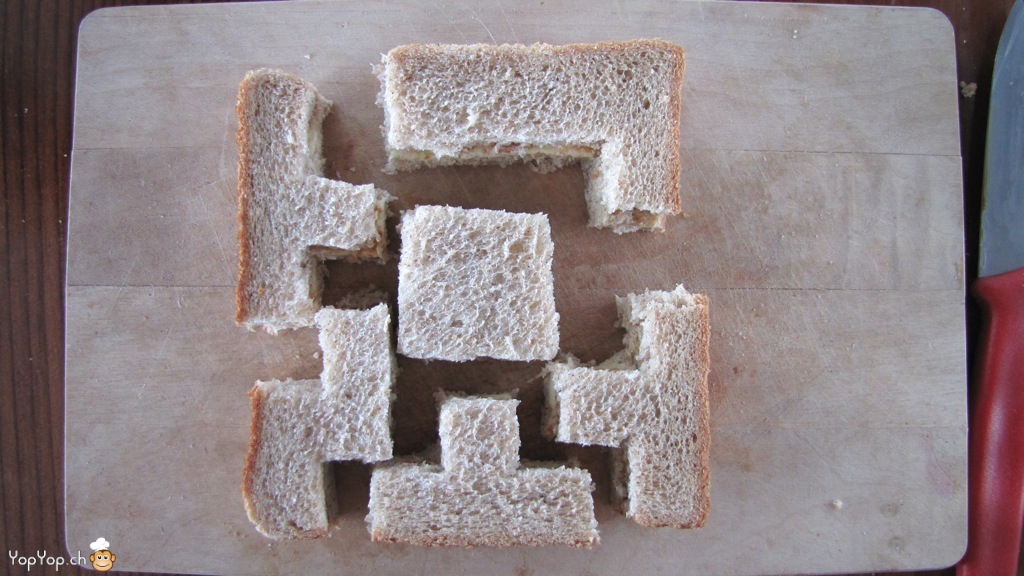 sandwich tetris éclaté