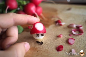 recette de geek - radis champignon nintendo Toad