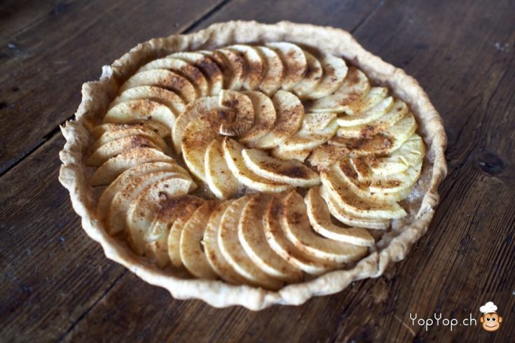 13-tarte aux pommes canelle pate brisée